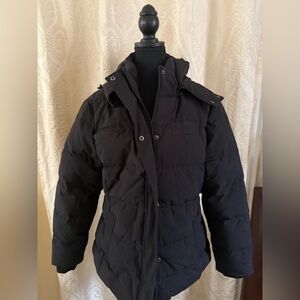 Women’s Black Down Parka